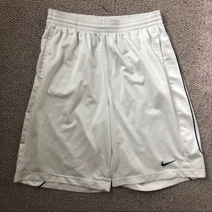 Men’s White Nike Basketball Shorts